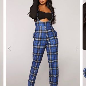 Plaid Is Rad Pants - Blue Large